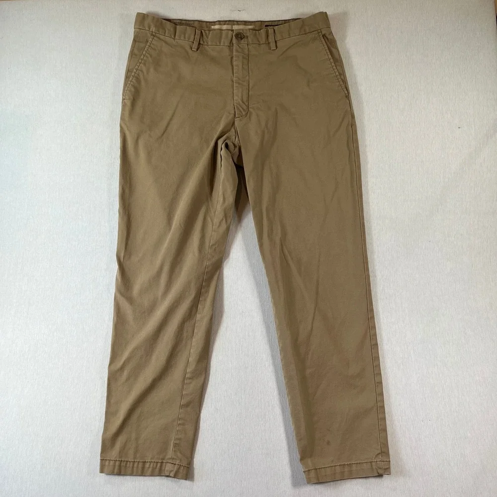 Banana Republic Pants Men 36x32 (Fit 36x29) Lived-In Chino Athletic Fit Khaki
